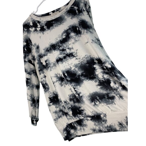 First Love By Lovelyn Tie-Dye Long Sleeve Top Sweatshirt Long Line Large 7566 - Picture 2 of 7